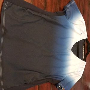 Ombré euc koi scrub top